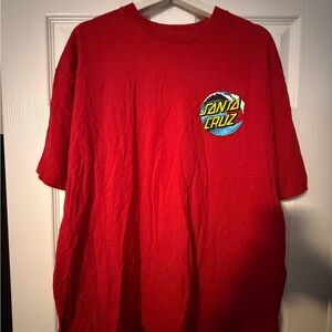 Santa Cruz Skateboards Classic Red Short Sleeve Tee